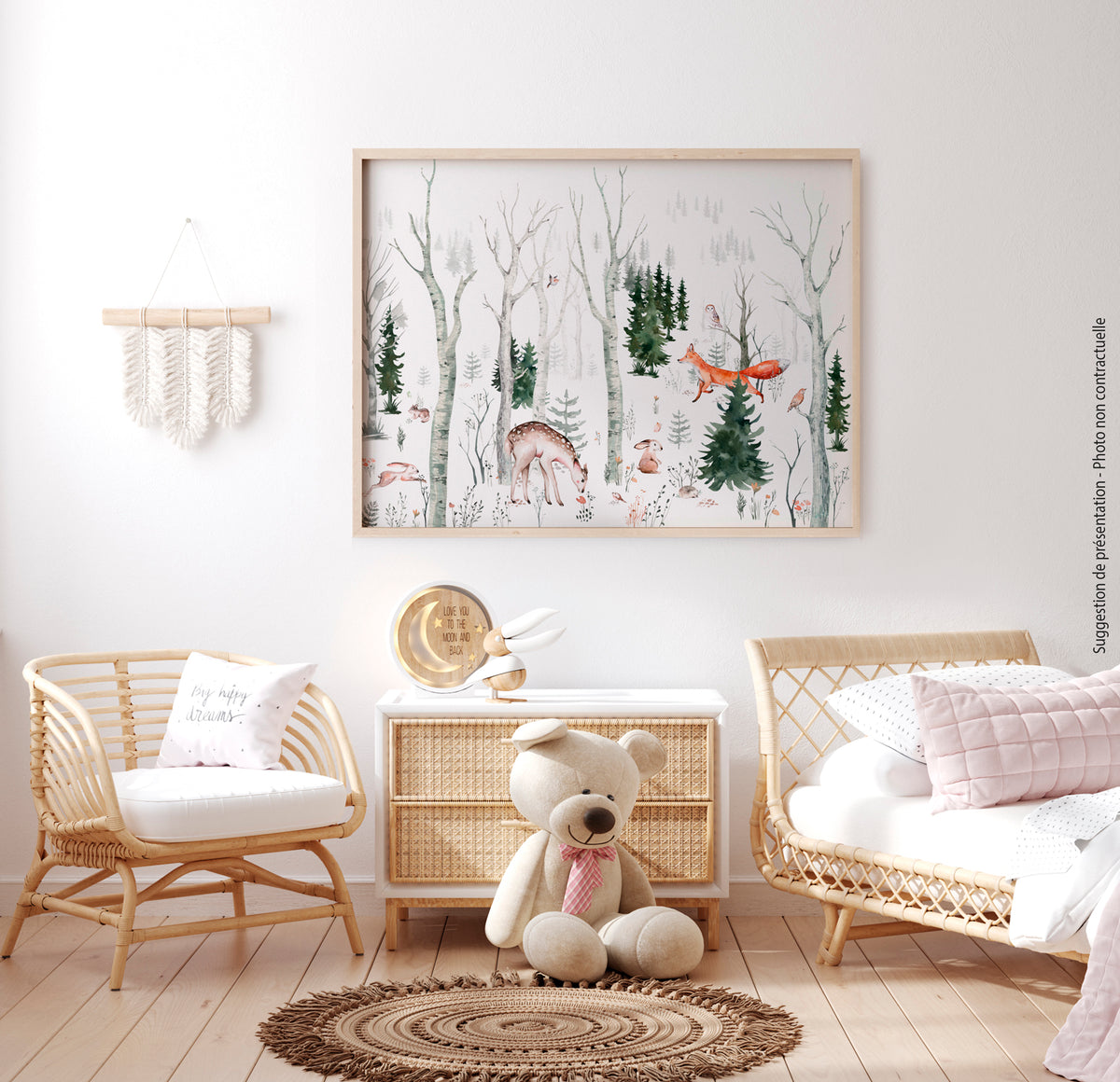 Poster adhésif Bambi & Co