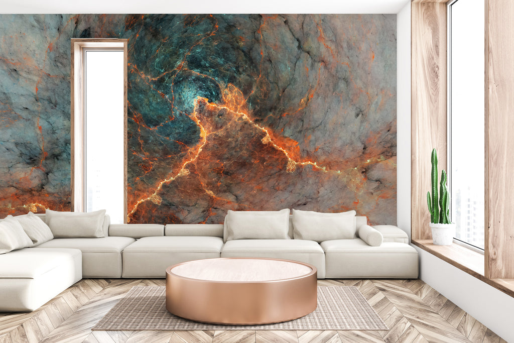 Papier peint panoramique Marble On Fire