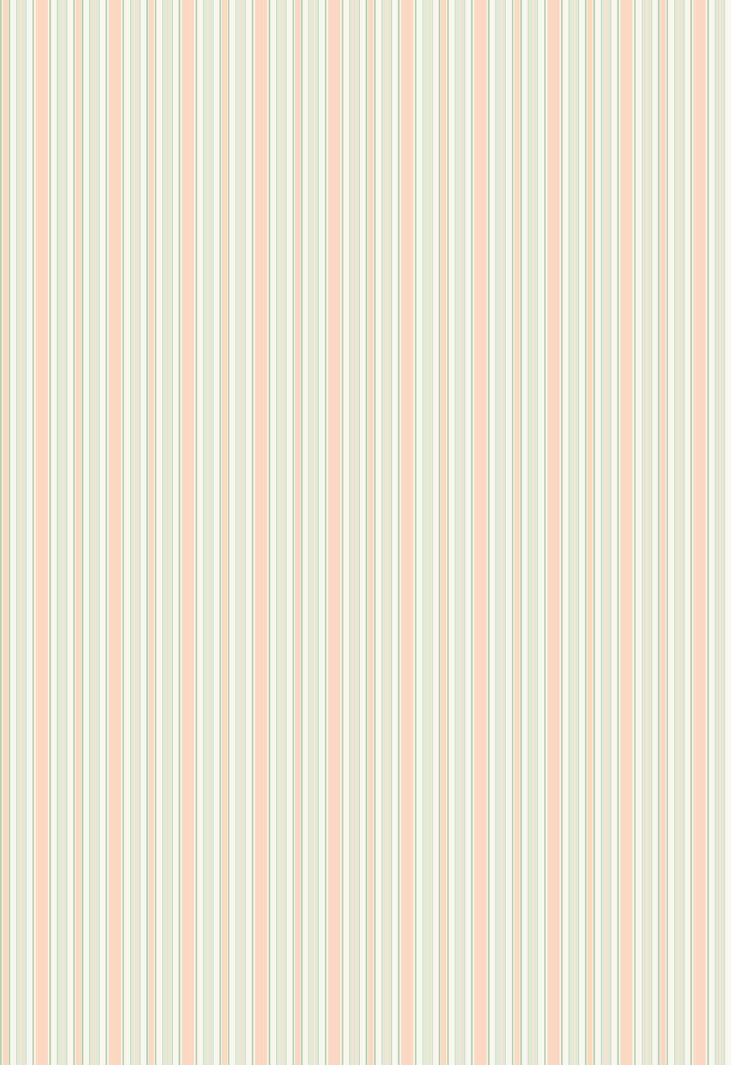 Papier peint à rayures Lilou - Rose vert