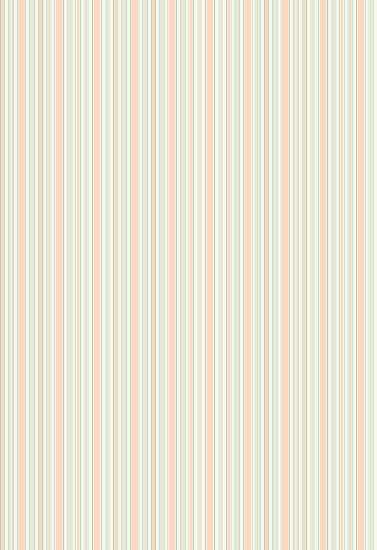 Papier peint à rayures Lilou - Rose vert