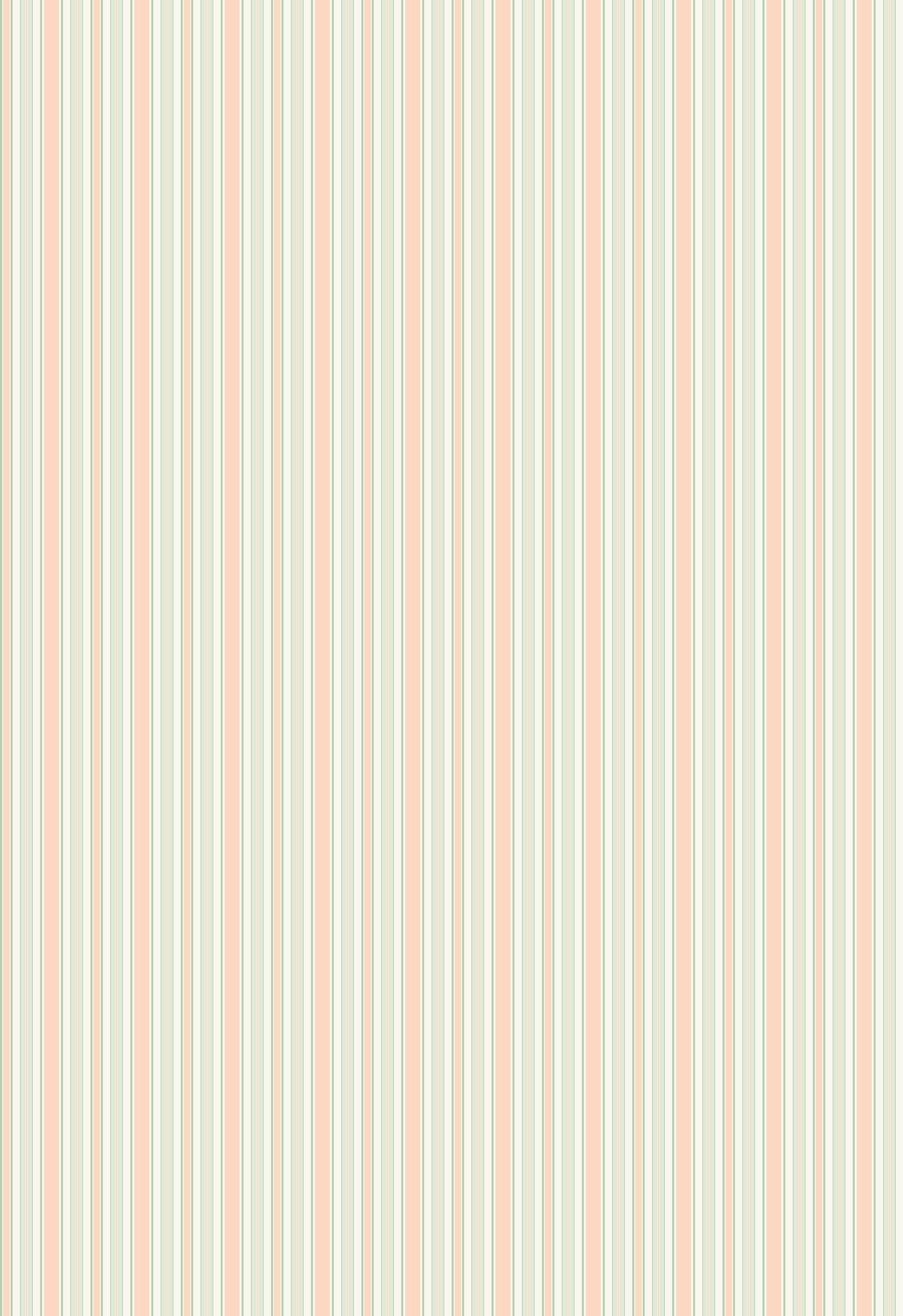Papier peint à rayures Lilou - Rose vert