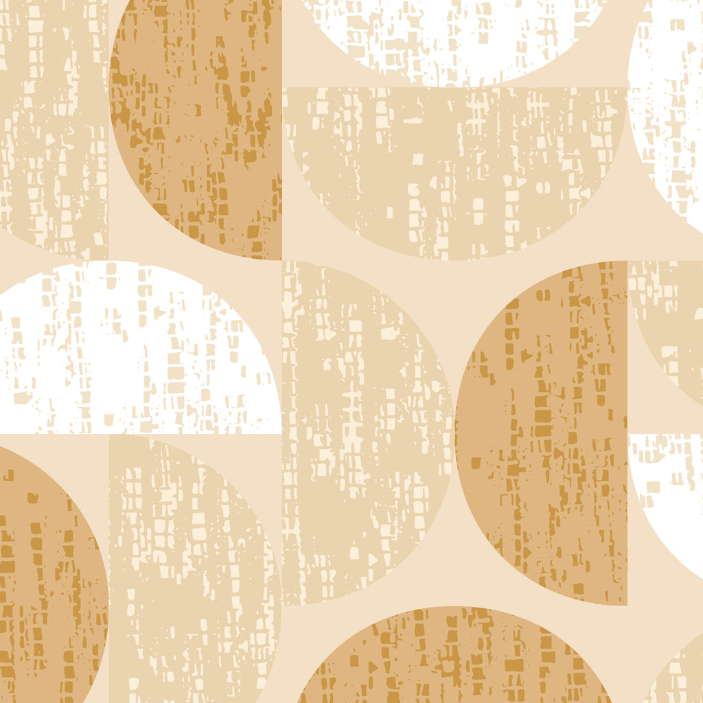 Papier peint panoramique Groove - Ocre