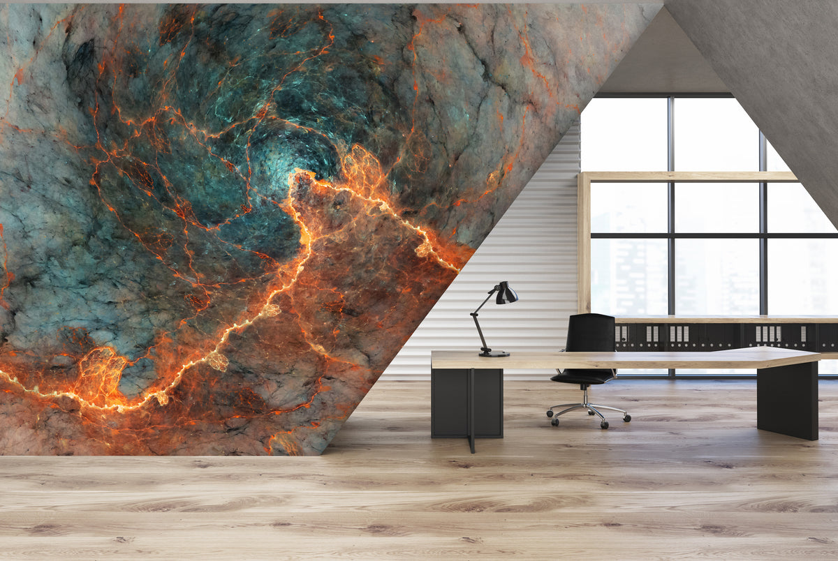 Papier peint panoramique Marble On Fire