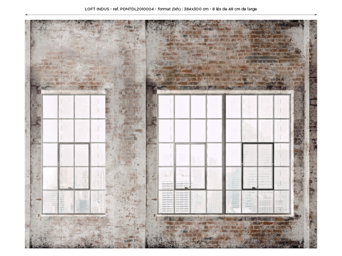 Papier peint panoramique Loft Indus