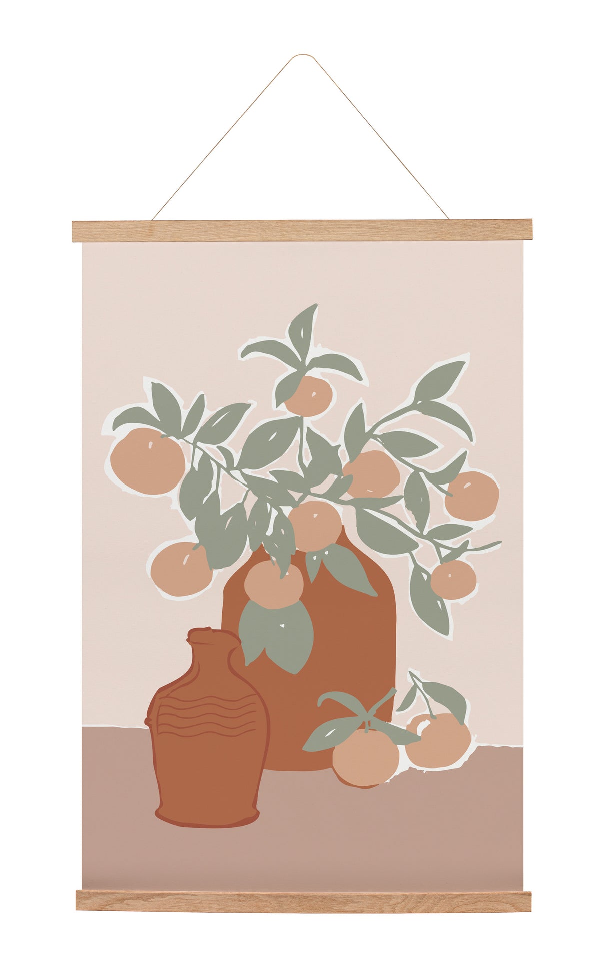 Hanging Canvas Terracotta Vase