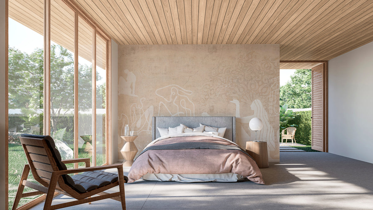 Mahsa sand XL panoramic wallpaper