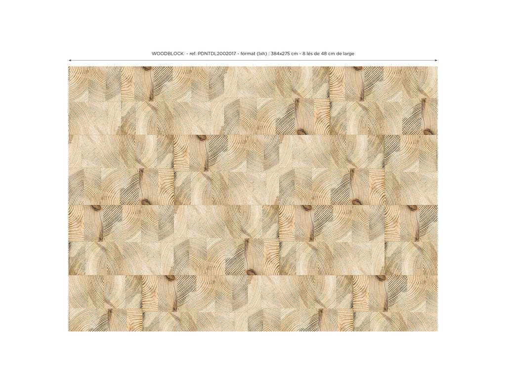 Papier peint panoramique Woodblock