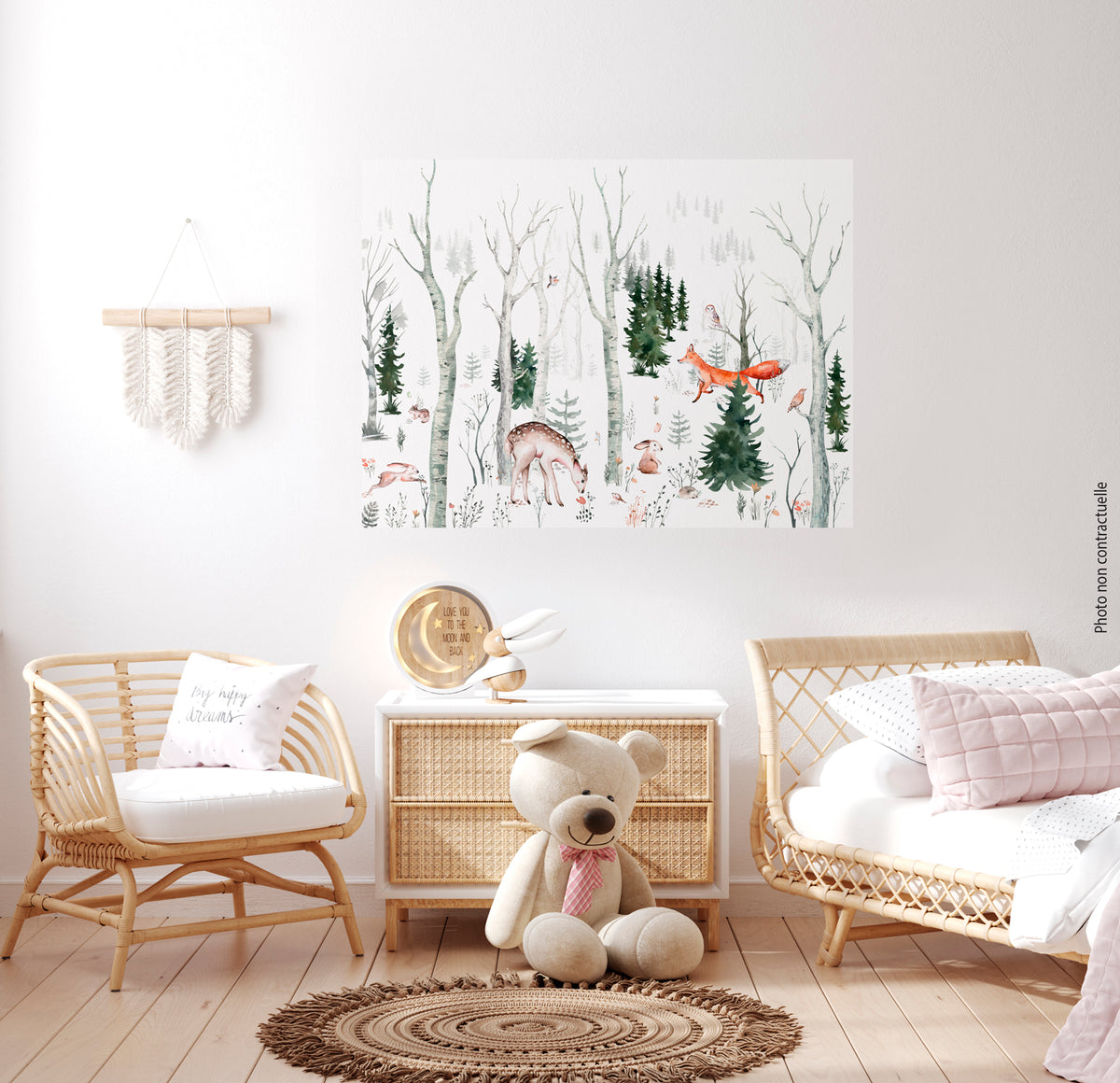 Poster adhésif Bambi & Co
