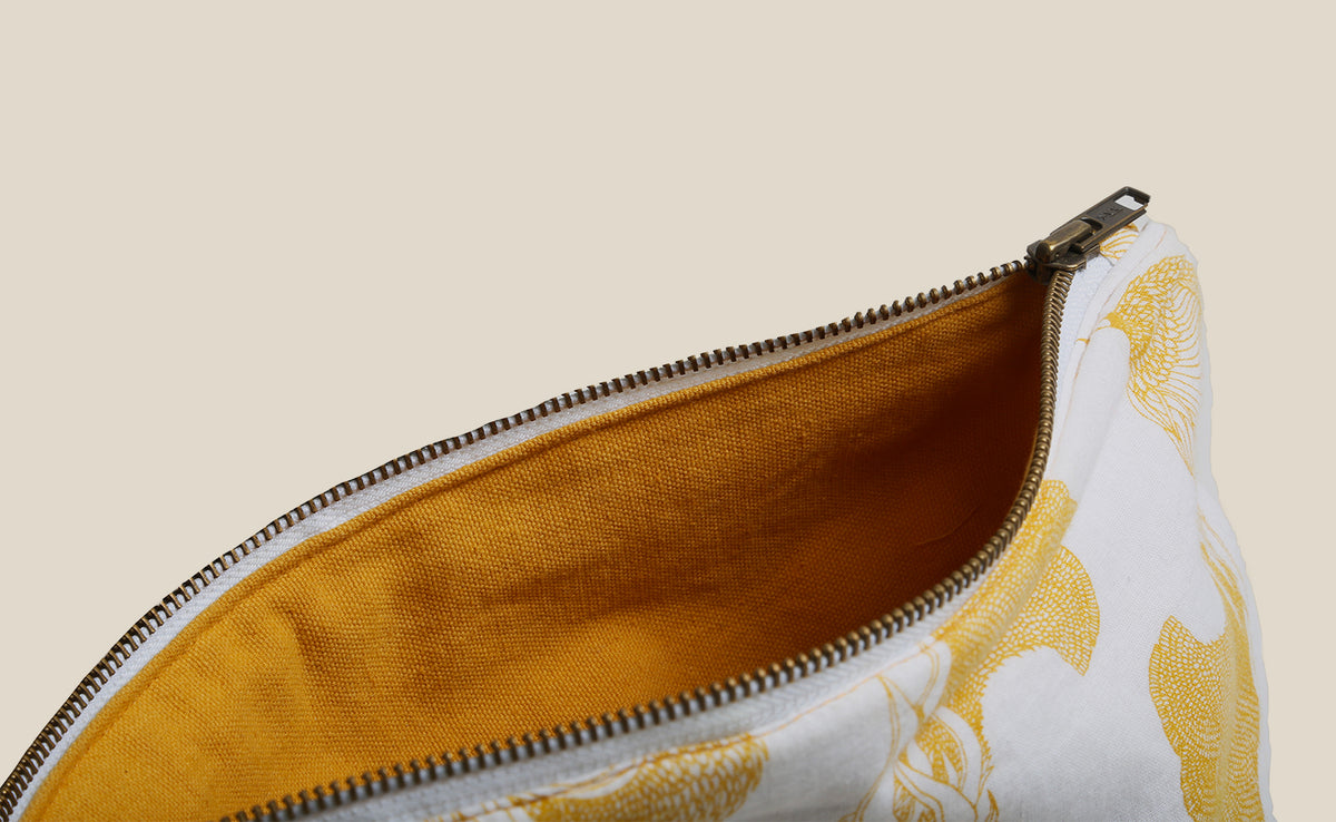 Pochette coton 28 Moutarde