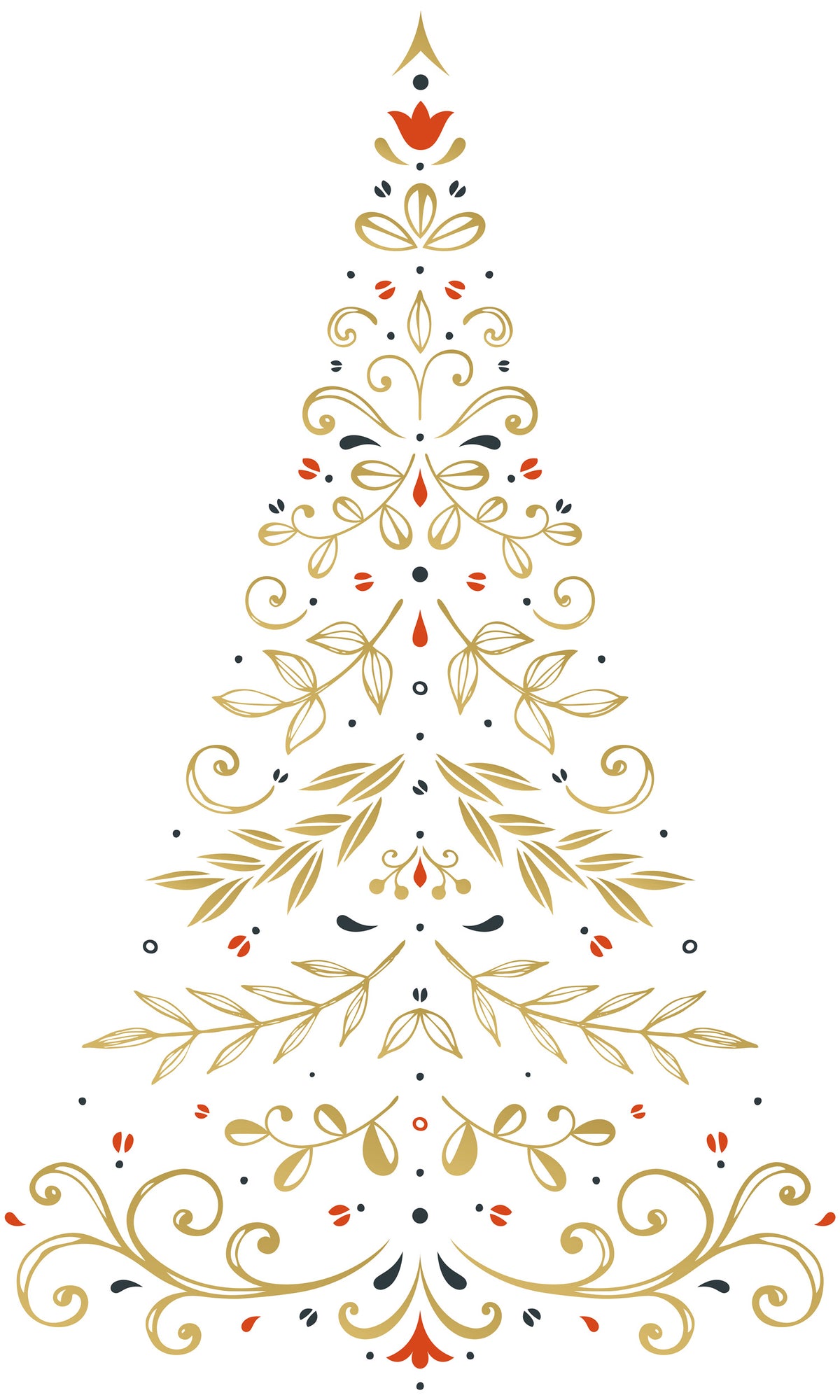 Adhesive Christmas Tree - Ninon's Christmas Tree 05 