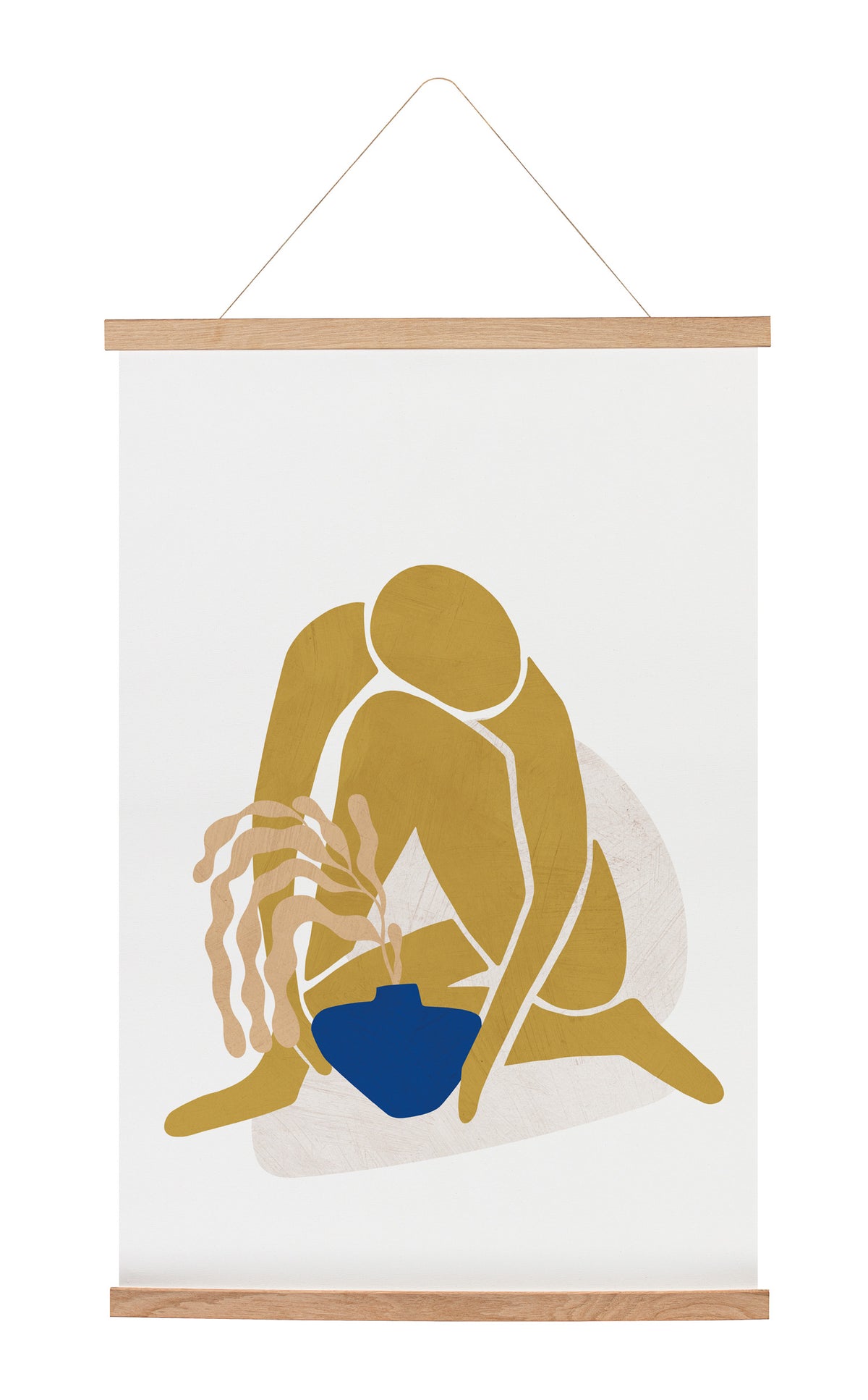 Hanging Canvas Woman Pottery