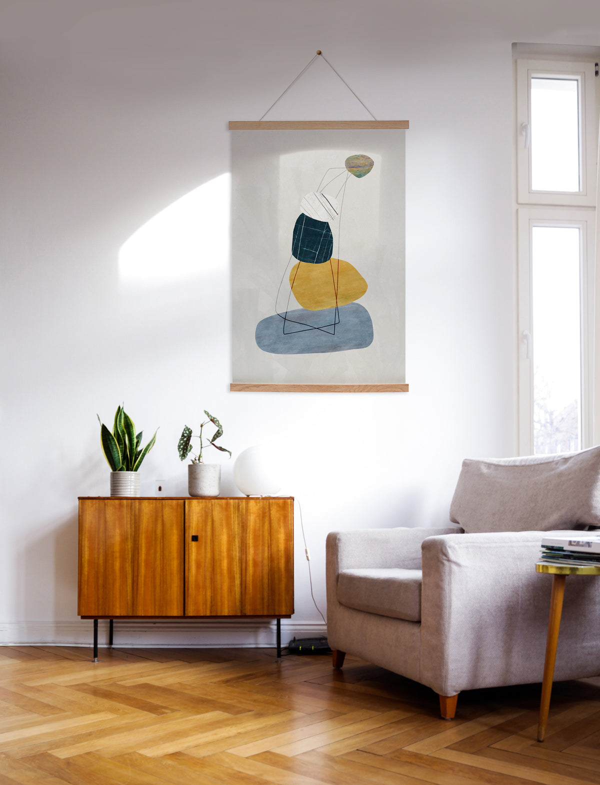 Hanging Canvas Cairn