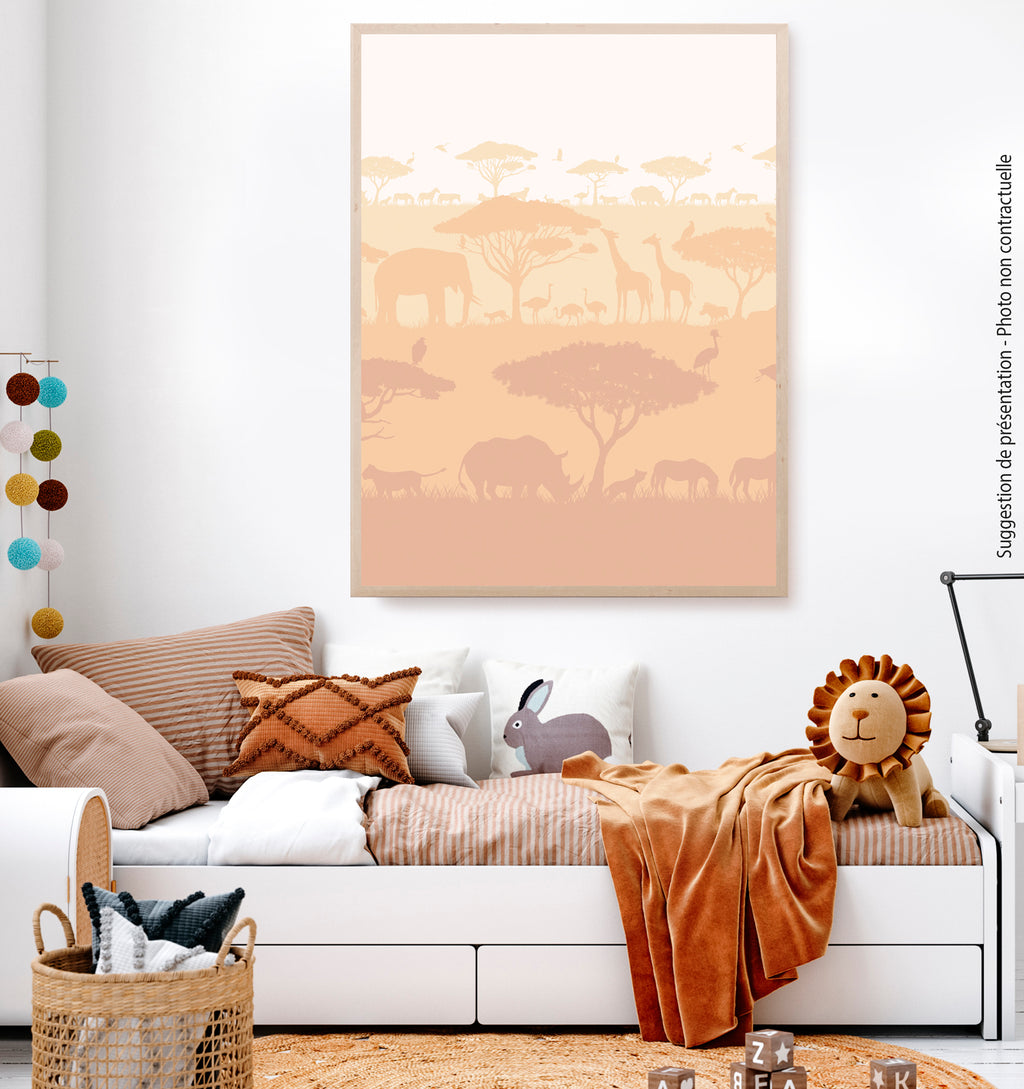 Poster adhésif Savane