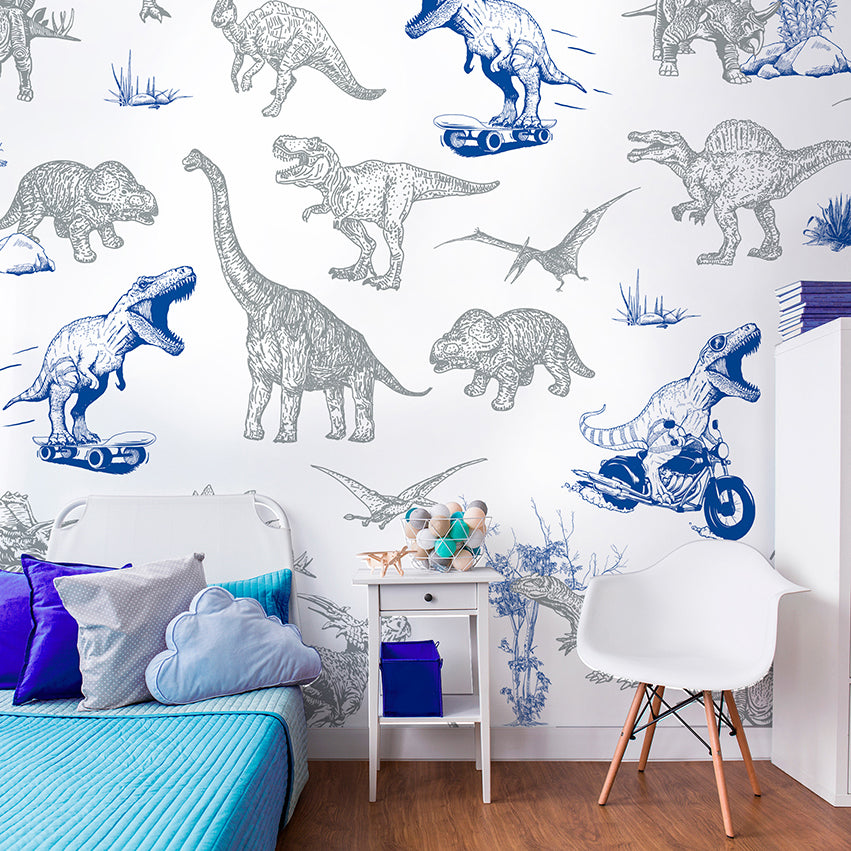 Dino Fun panoramic wallpaper