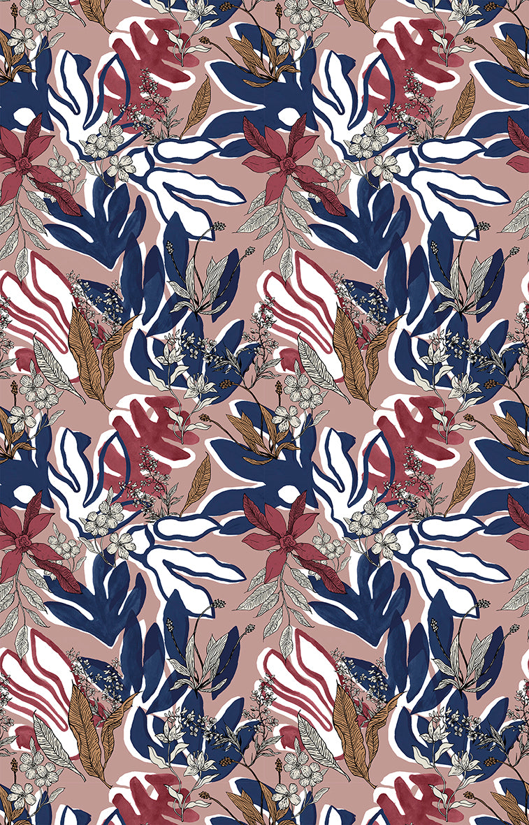 Papier peint panoramique Aquatic Flowers