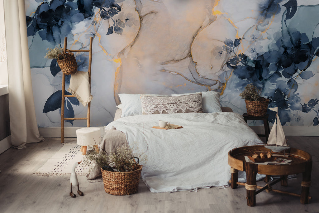 Papier peint panoramique Marble&Flowers XL