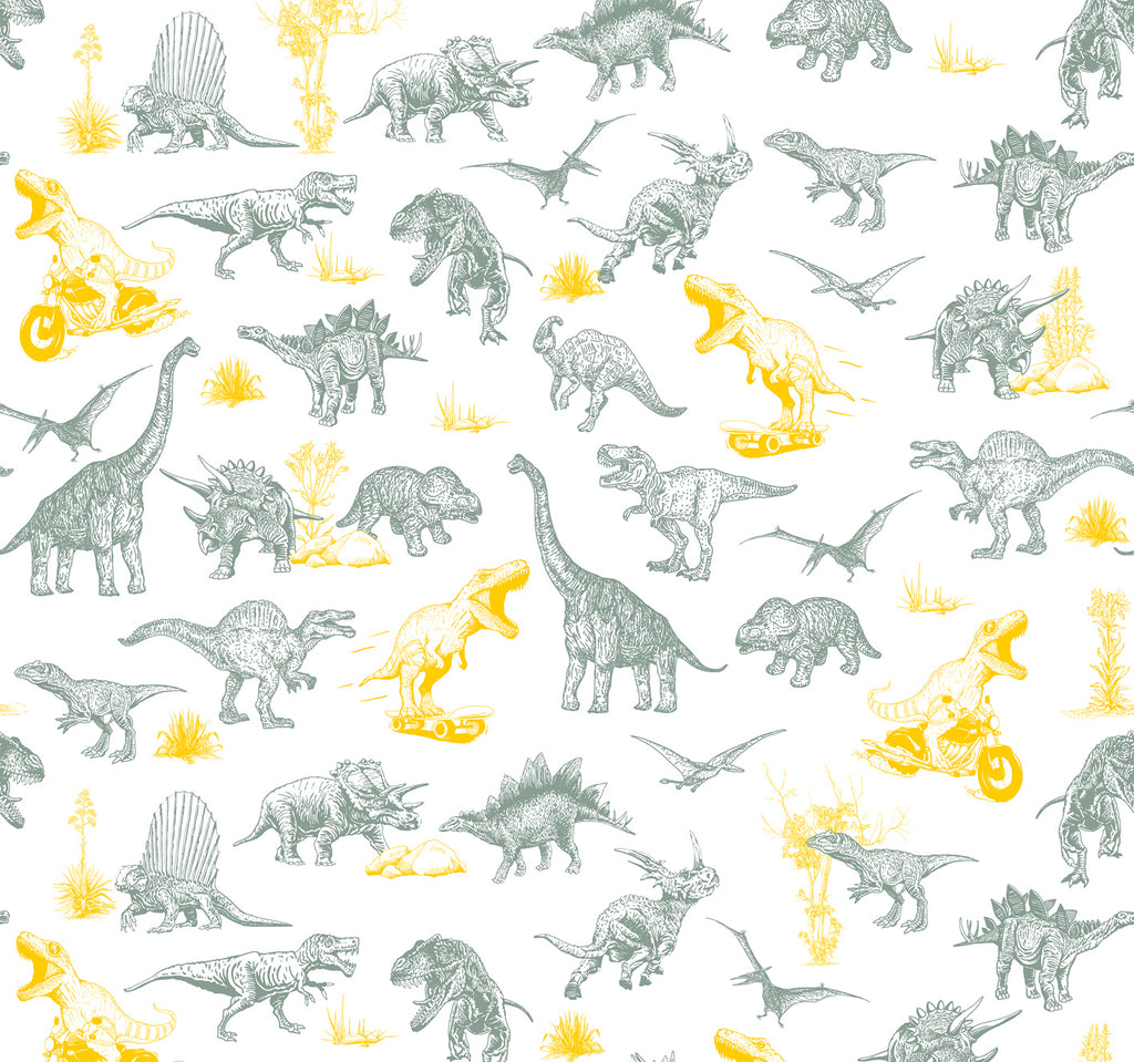 Dino Fun panoramic wallpaper