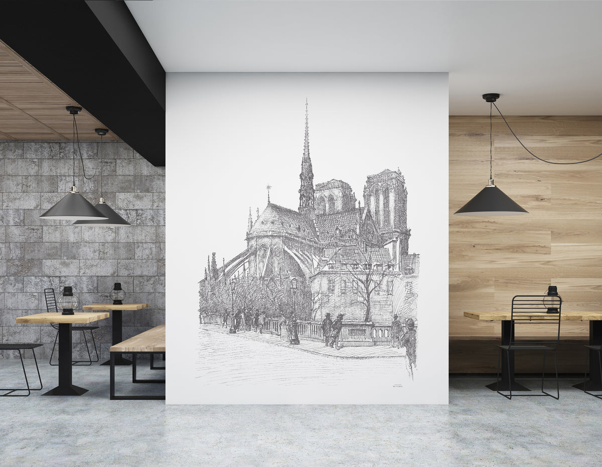 Papier peint panoramique Notre Dame