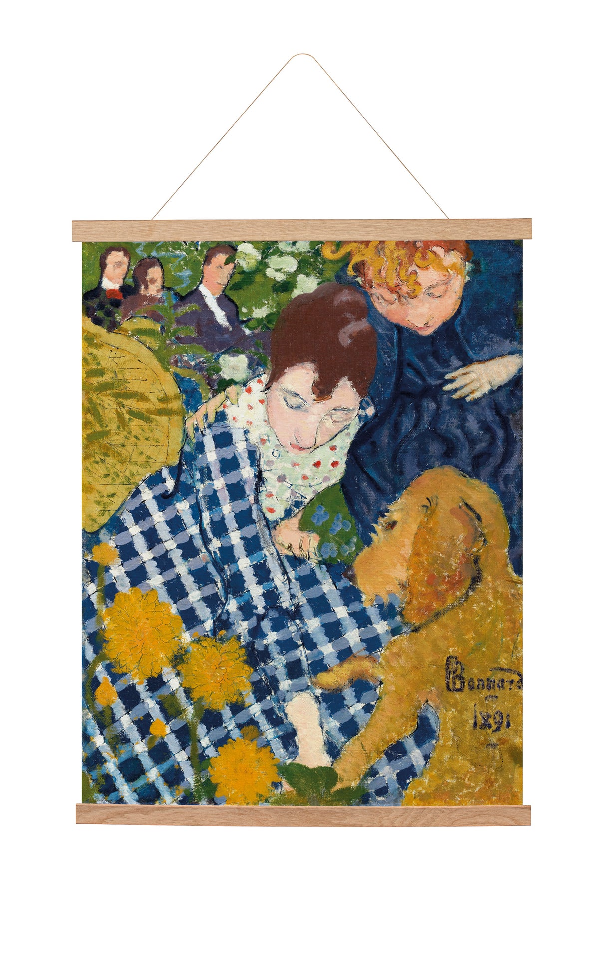 Hanging canvas Women With A Dog (1891) Pierre Bonnard