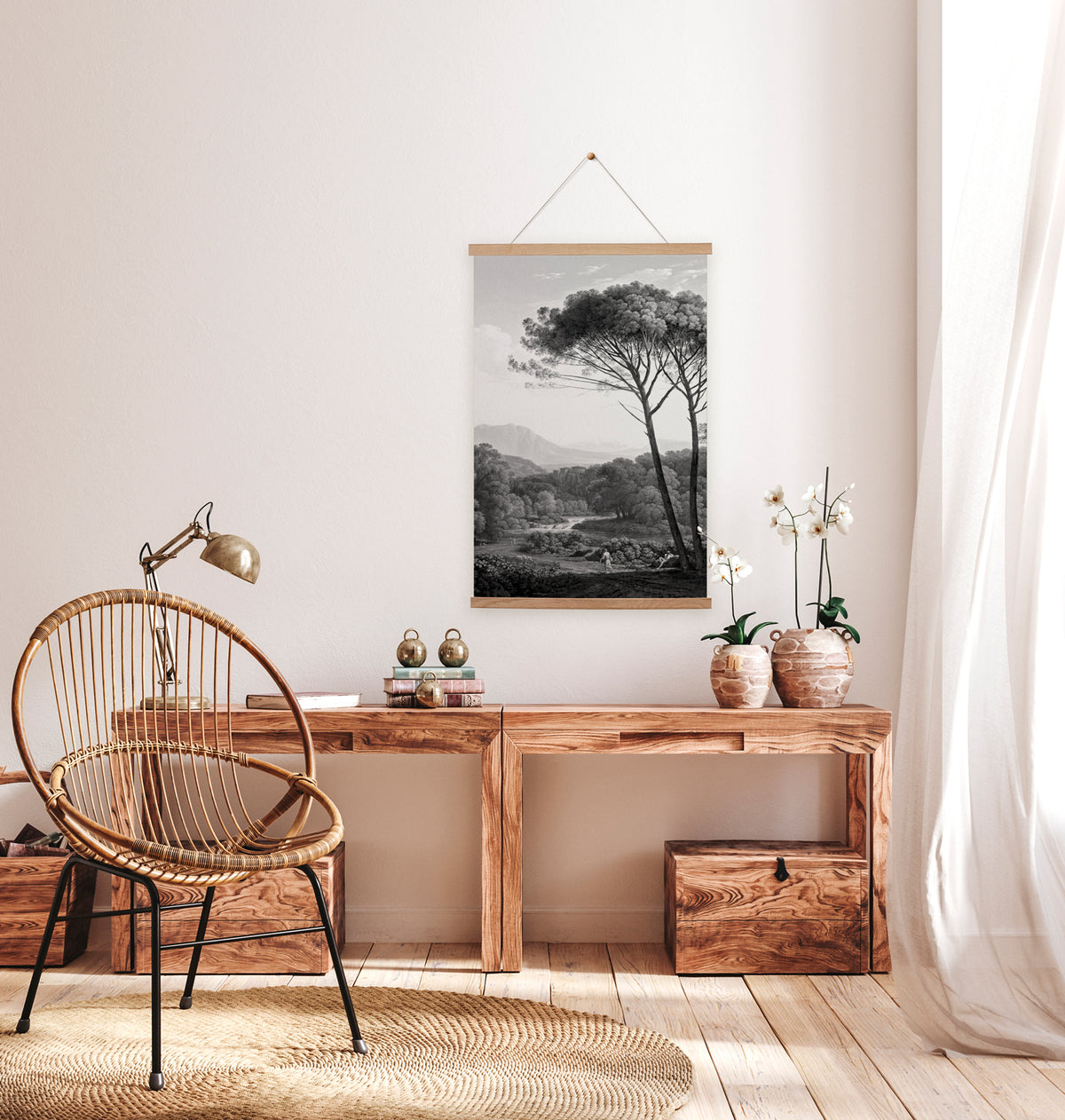 Hanging canvas Tosca Grey