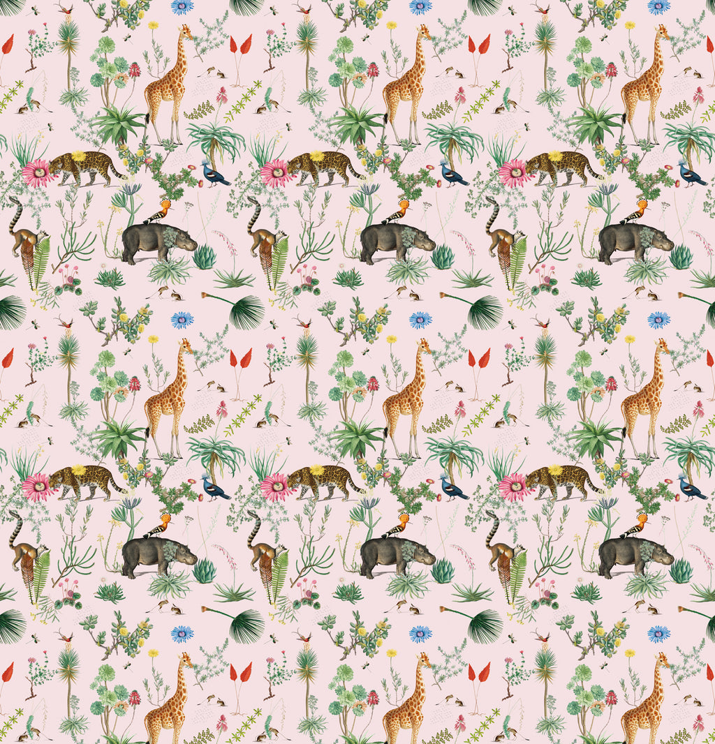 Papier peint panoramique Bestiaire Botanique Motif