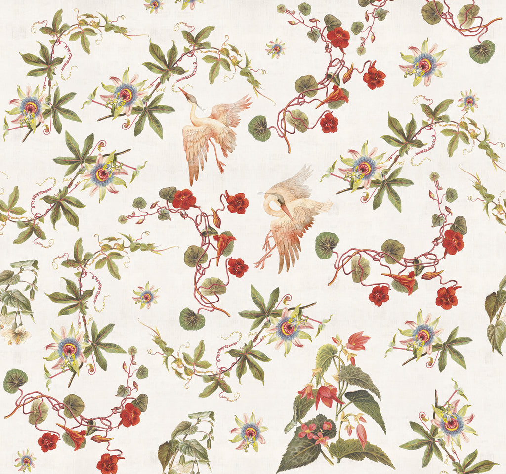 Papier peint panoramique Herons & Flowers