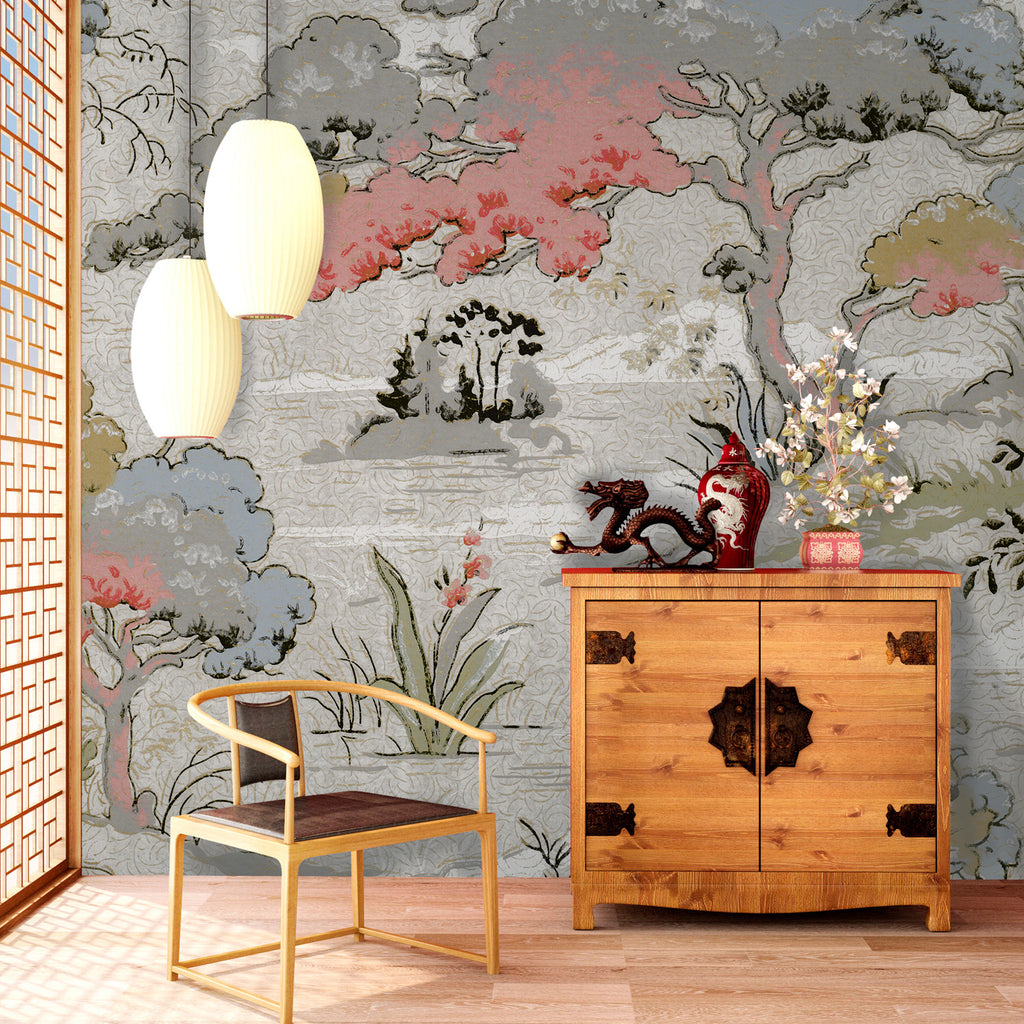 Papier peint panoramique Chinoiserie