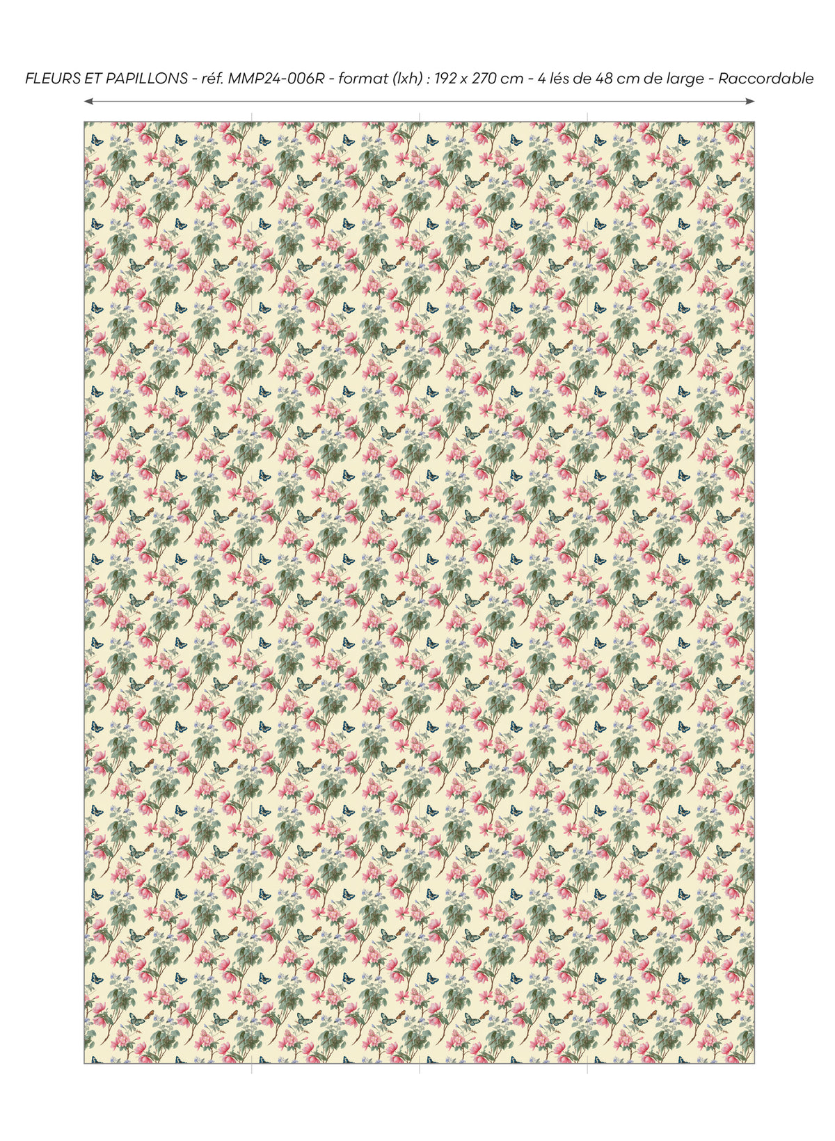 Wallpaper - Flowers and butterflies