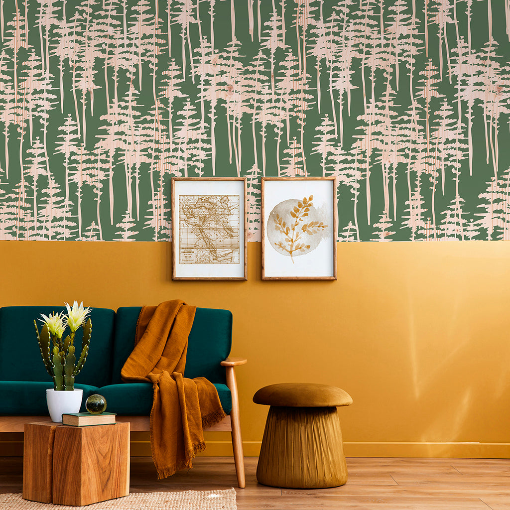 Spruce panoramic wallpaper
