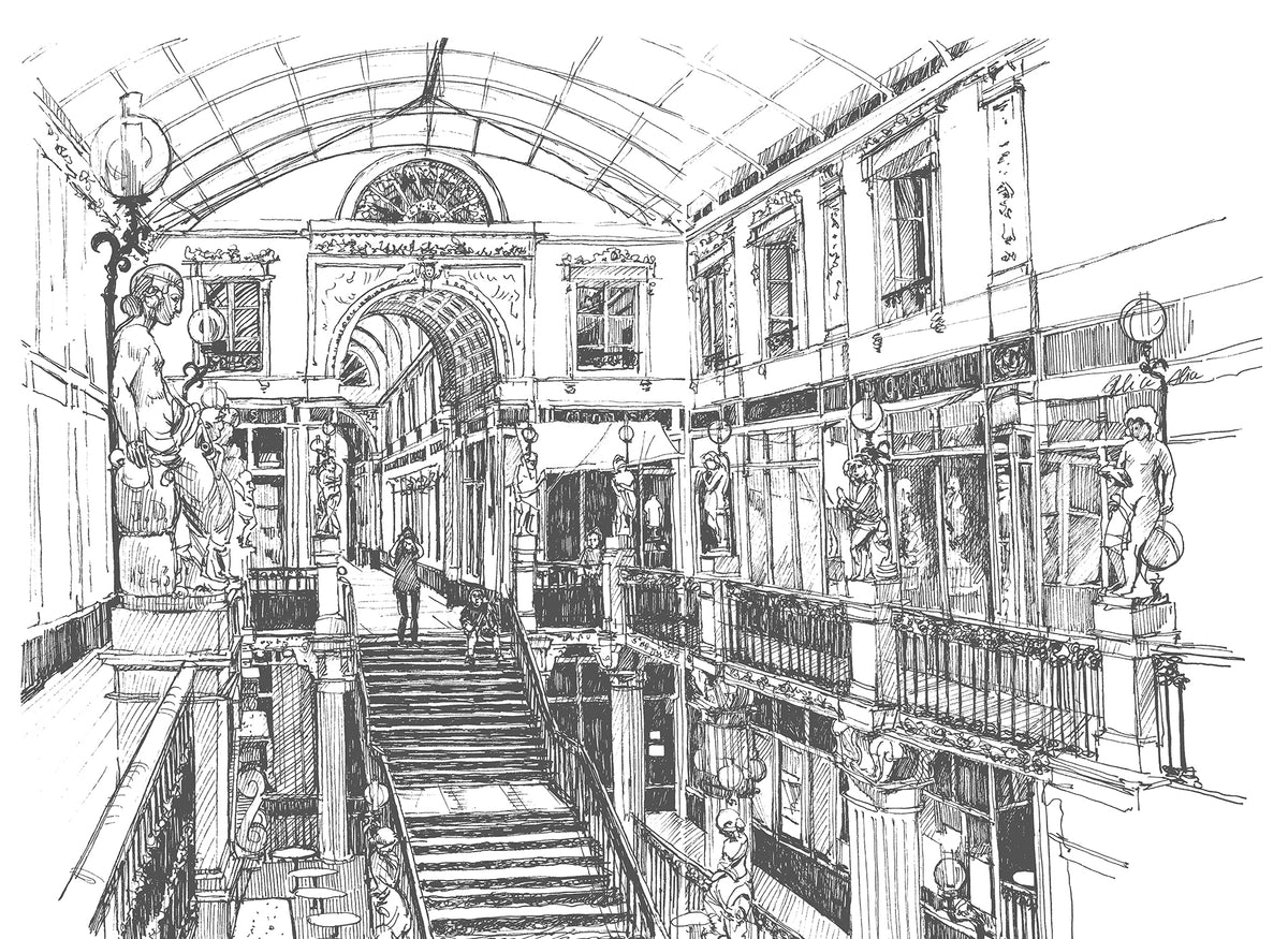 Papier peint panoramique Passage Pommeraye