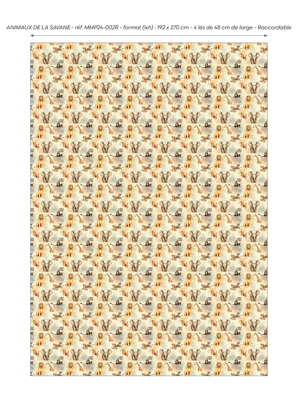 Papier peint - Animaux de la savane