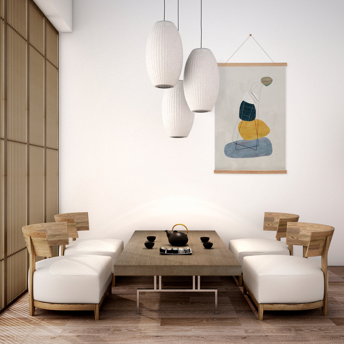 Hanging Canvas Cairn
