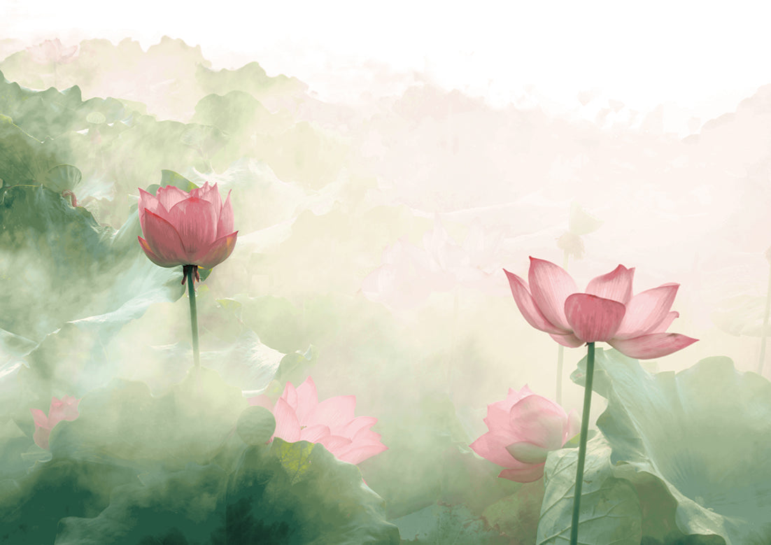 Papier peint panoramique Lilies