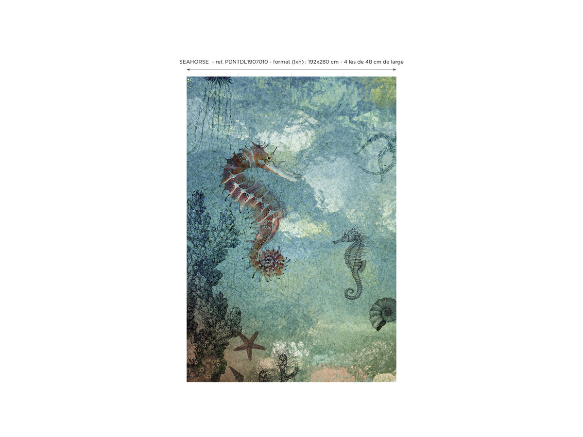 Seahorse panoramic wallpaper