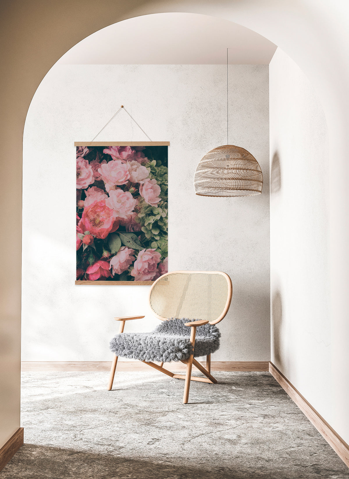 Pink Drama Hanging Canvas