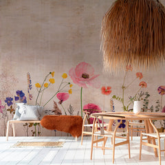 Papier peint panoramique Valensole Gardens Xxl - mise en situation
