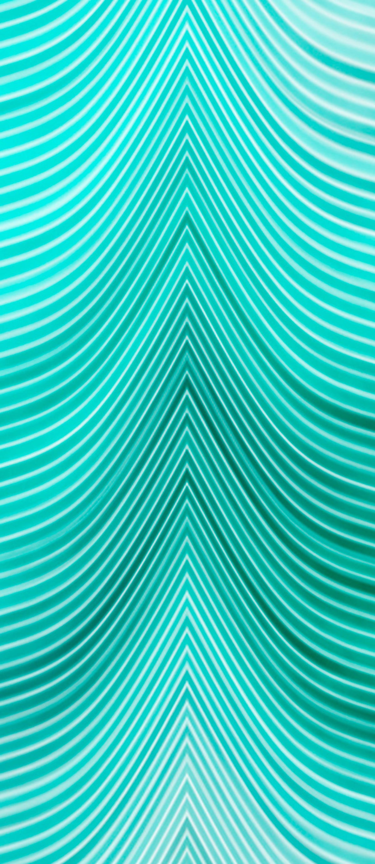 Papier peint panoramique Emerald Blue Waves