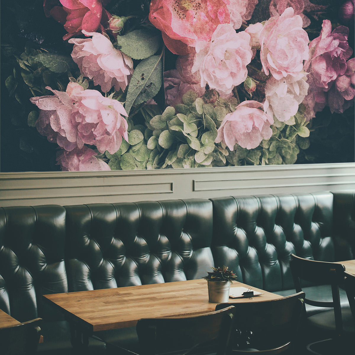 Pink Drama panoramic wallpaper
