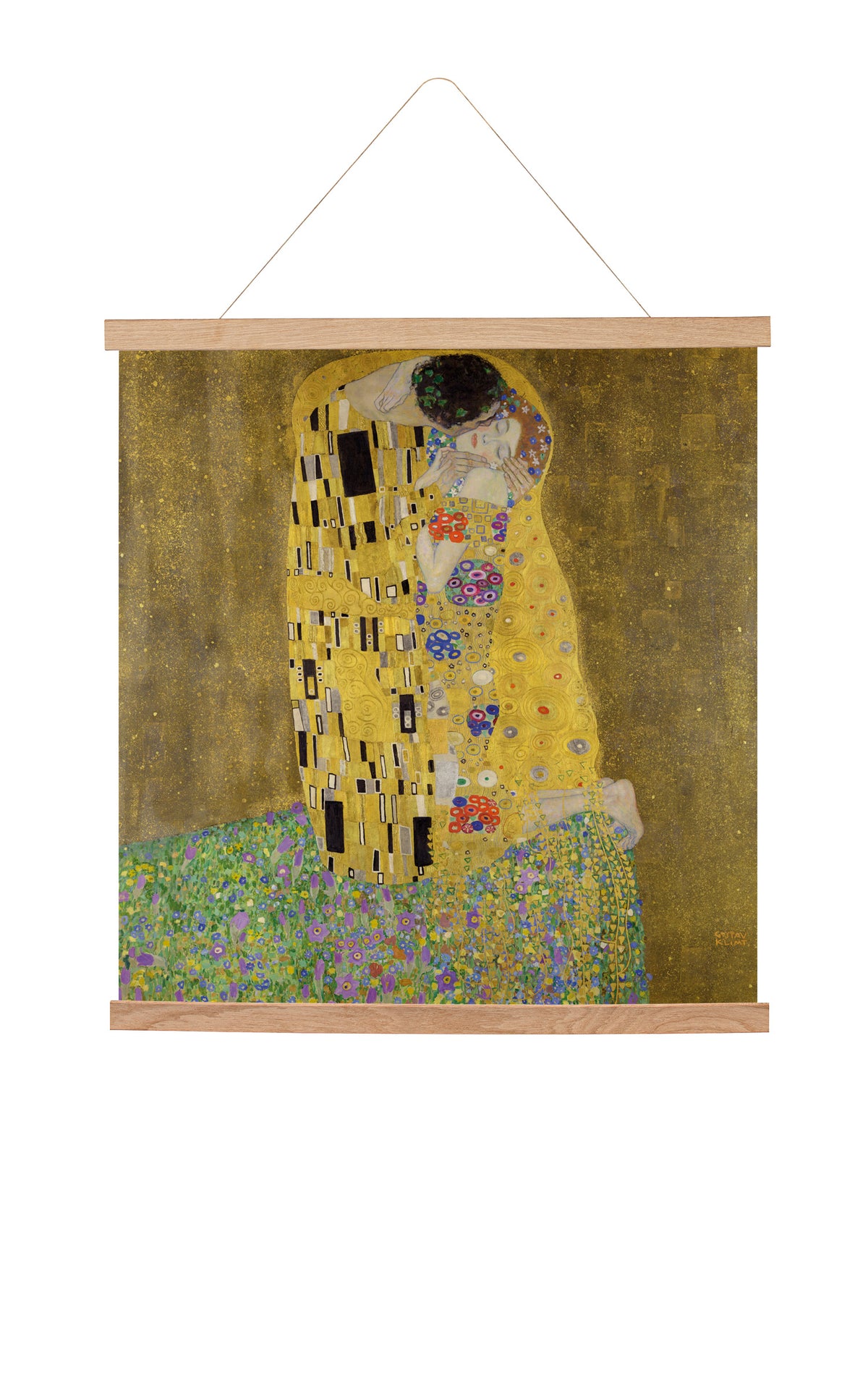 Hanging canvas The Kiss (1907-1908) Gustav Klimt