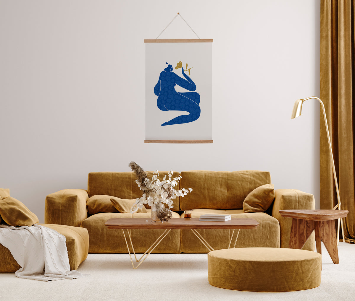 Hanging Canvas Woman in Bloom
