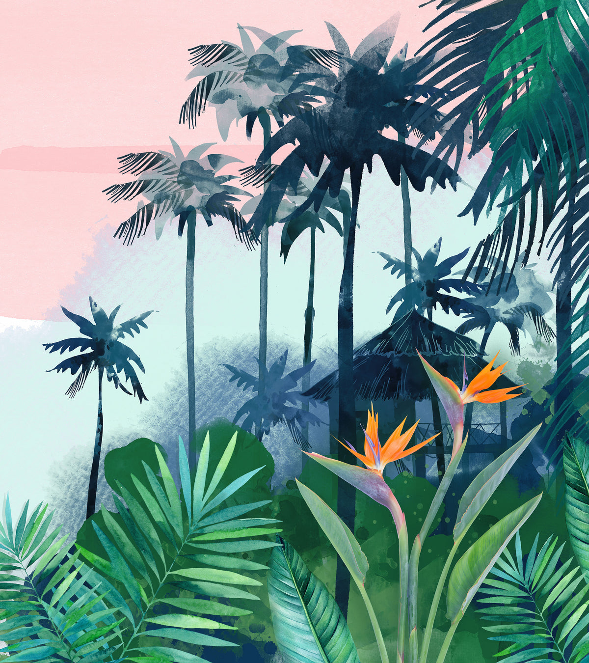 Papier peint panoramique Tropical Mood
