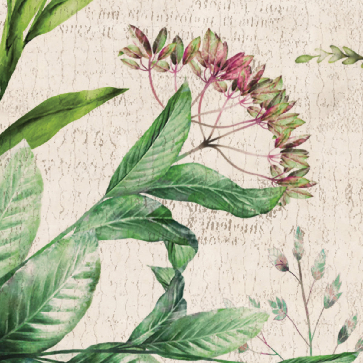 Panoramic wallpaper Wild Herbarium