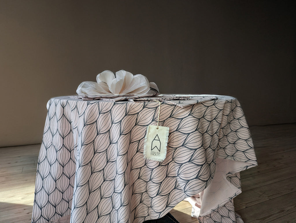 Nappe et 4 serviettes assorties 38 Pink