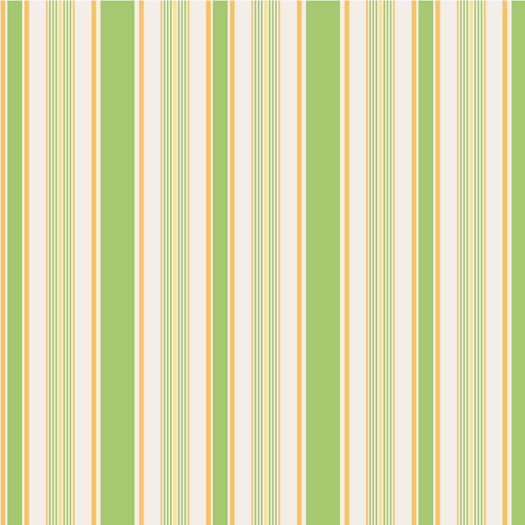 Sam Striped Wallpaper - Pop Green