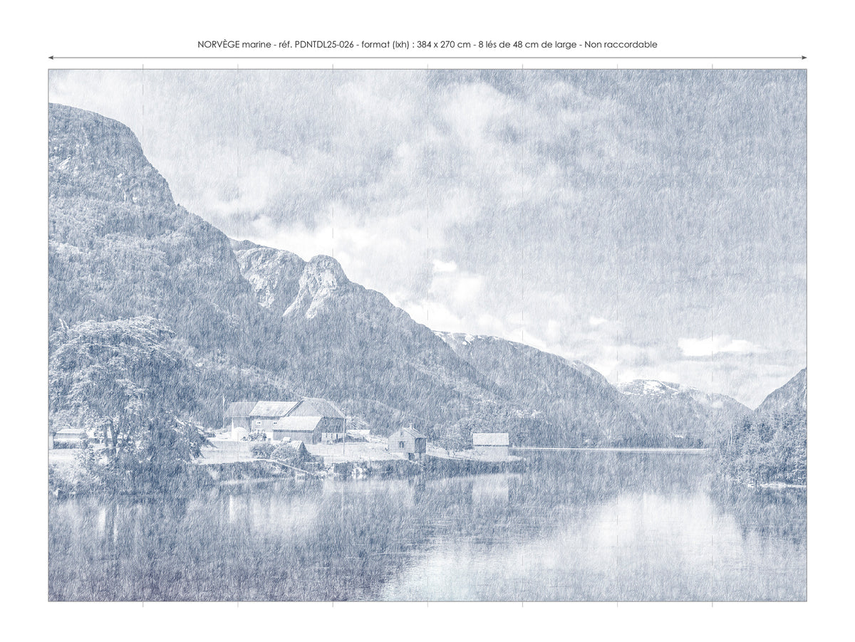 Papier peint panoramique Norvège marine