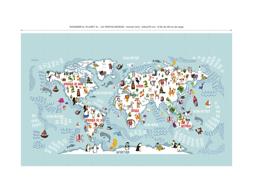 Papier peint panoramique Wonderful Planet