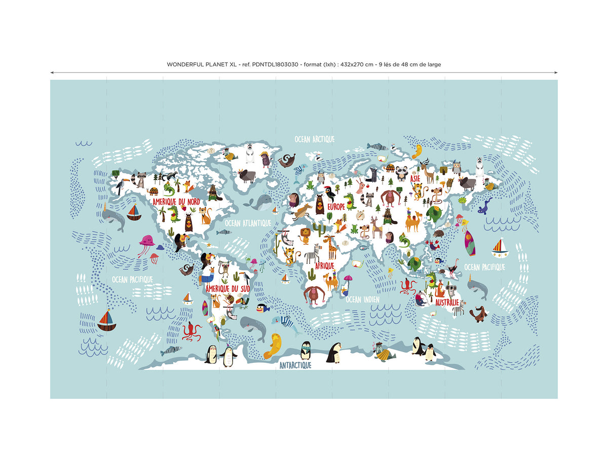 Papier peint panoramique Wonderful Planet