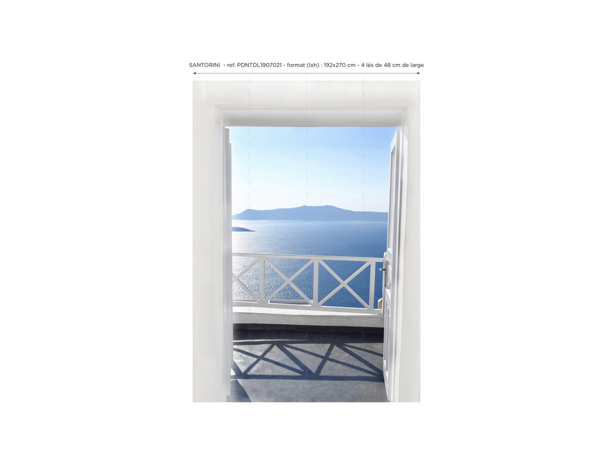 Santorini panoramic wallpaper
