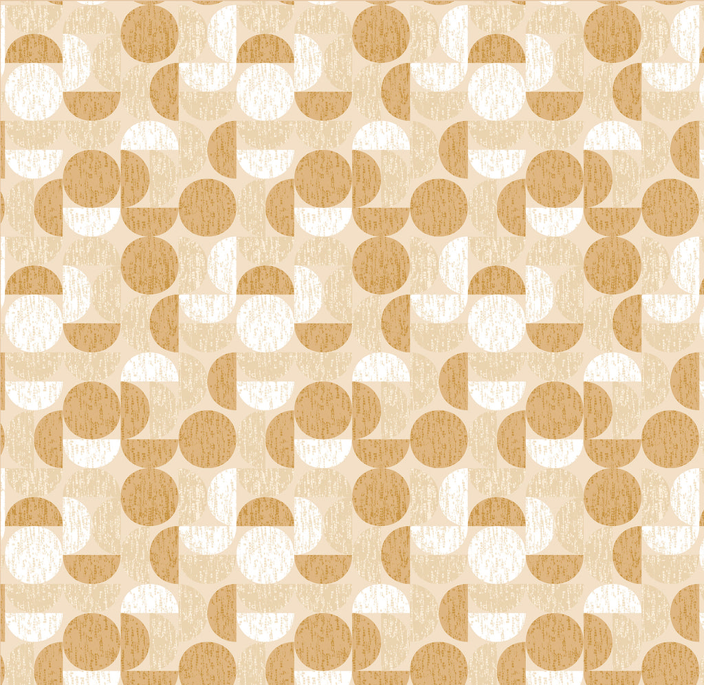 Papier peint panoramique Groove - Ocre
