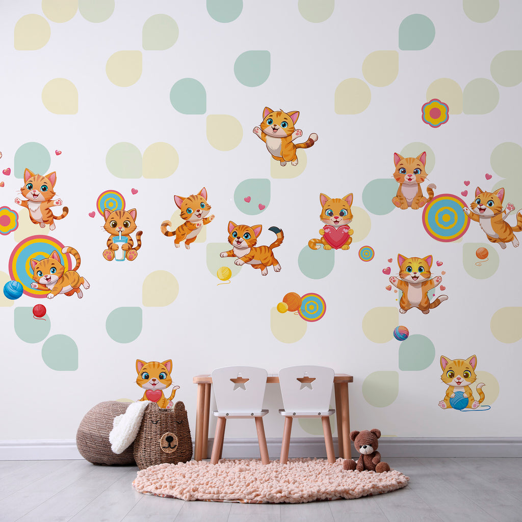 Papier peint panoramique -  Chatons mignons